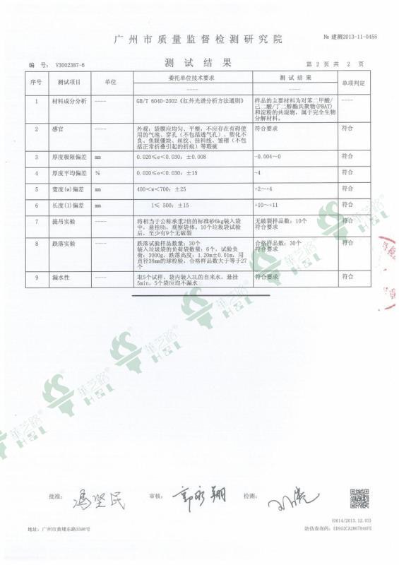 HZL-S-BM Ⅵ Batch starch content acceptance report 3