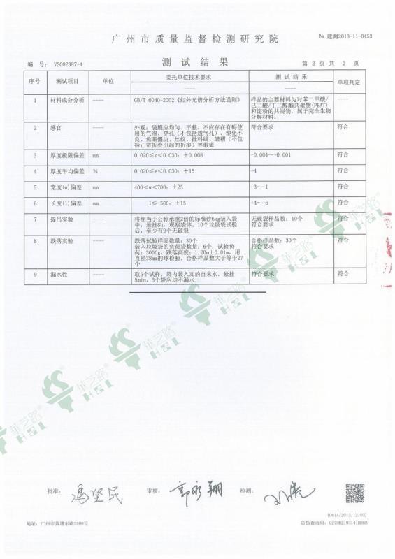 HZL-S-BM Ⅳ Batch starch content acceptance report 3